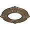 Ekena Millwork Benson Ceiling Medallion (Fits Canopies up to 4 1/8"), 9"OD x 4 1/8"ID x 5/8"P, Warm Silver CM09BNWSS - alternate 3